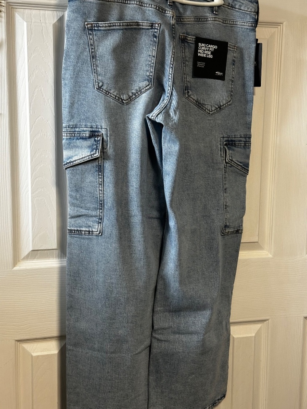 NWT " Suki Cargo Wide Leg Jeans" Silver Jeans Co. Women's S-33/31 - Picture 5 of 8